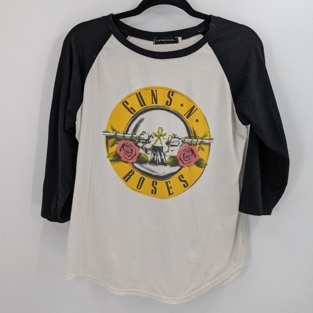 DreaGal GUNS N ROSES 3/4 Ringer Tee